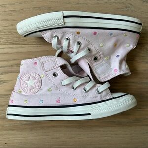 Kids' Chuck Taylor All Star 1V High Top Sneaker Sugar Berry/ Multi/ White 1